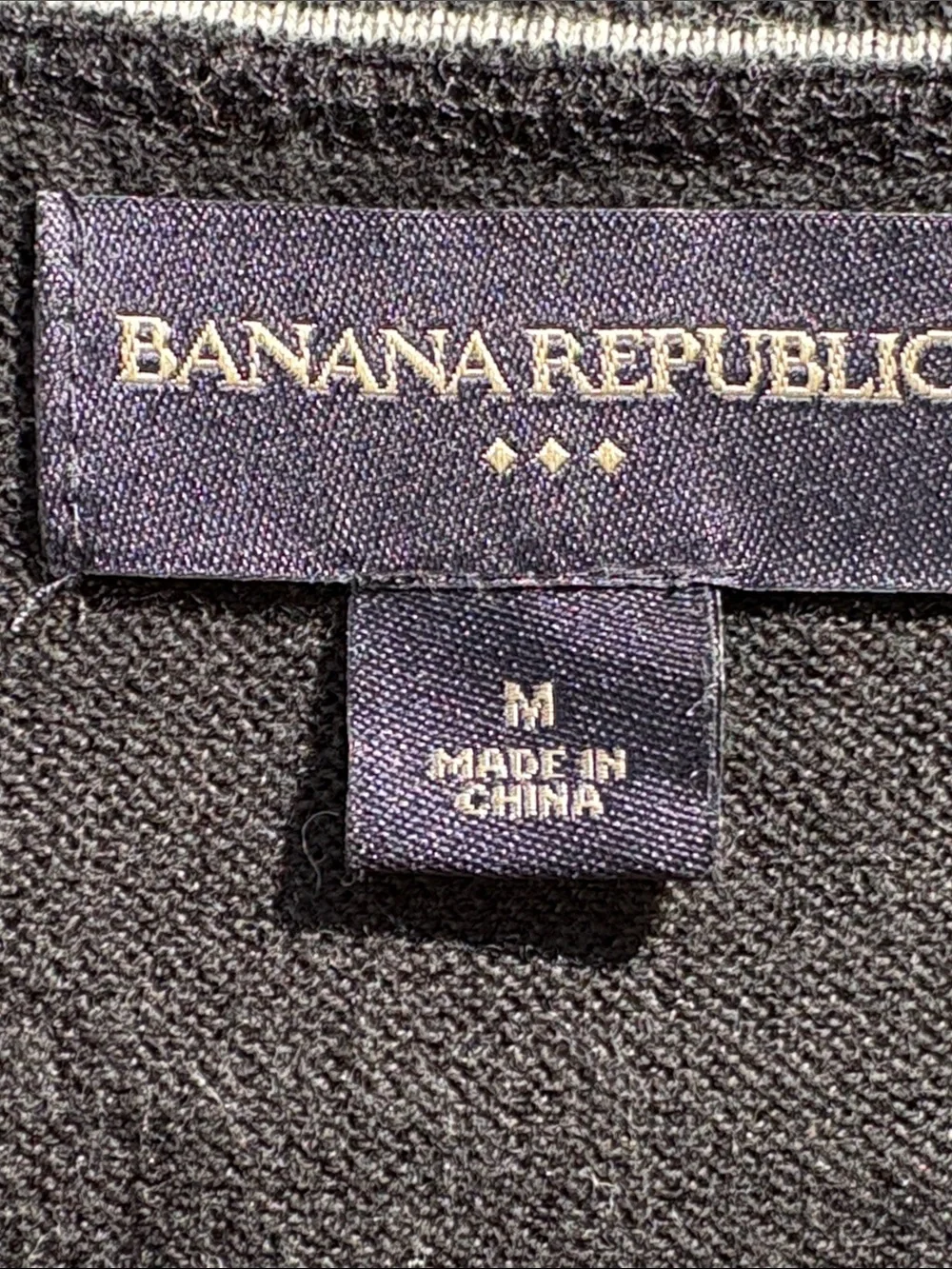 Banana Republic medium black cotton v-neck!